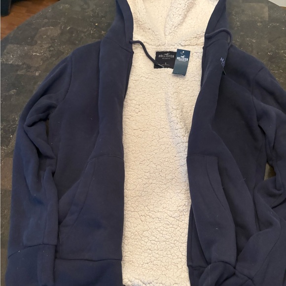 Hollister Cream Sherpa Jacket - Picture 2 of 7